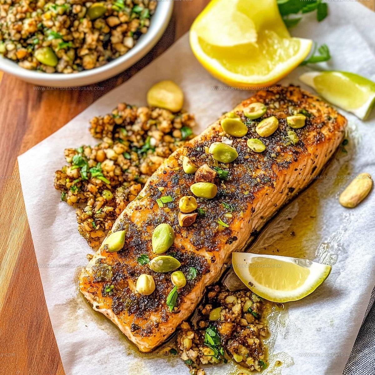 Glazed Maple Pistachio Salmon Recipe