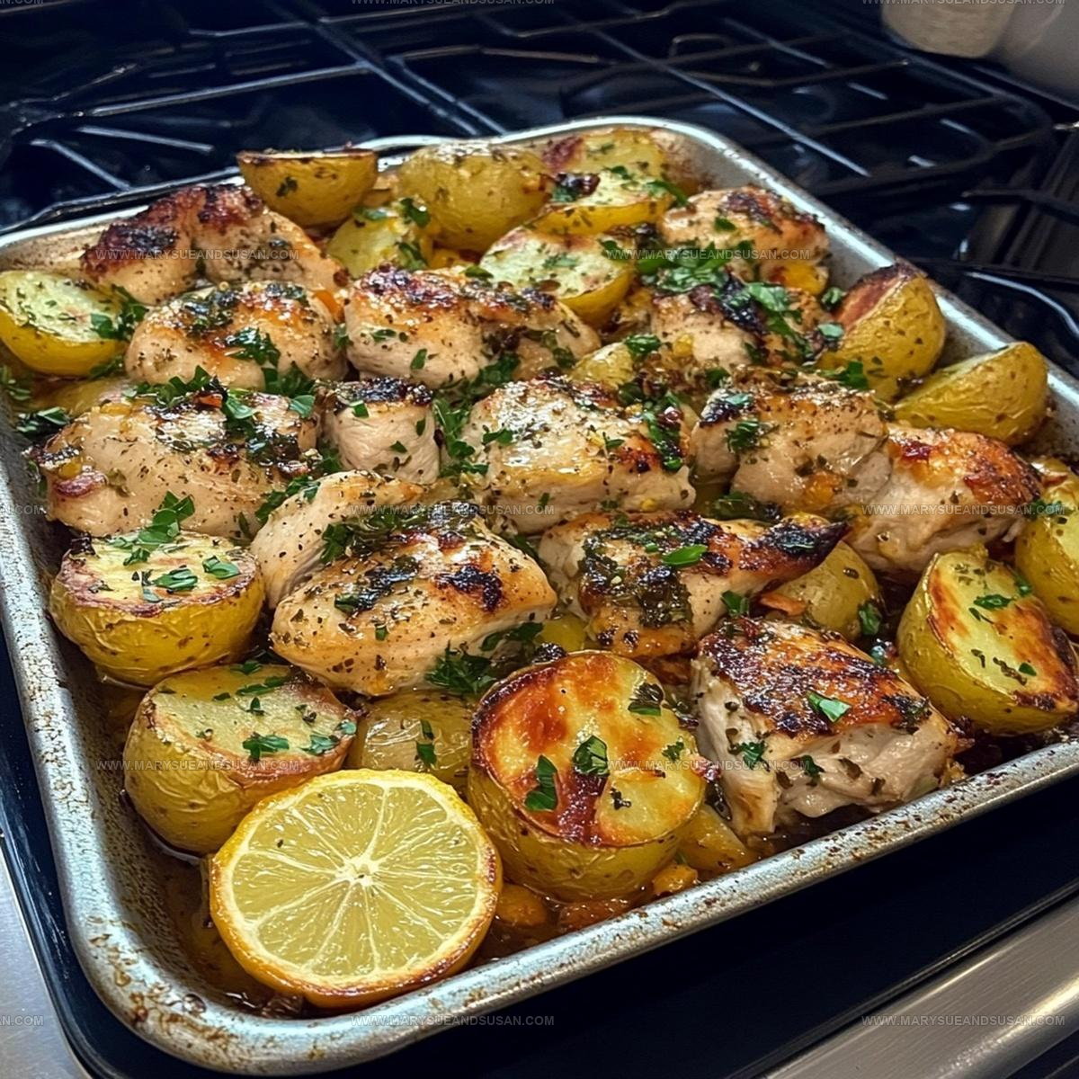 Simple Greek Lemon Chicken and Potatoes Recipe