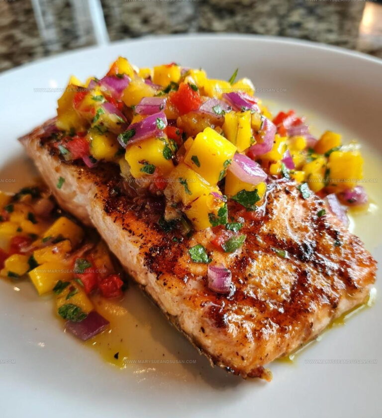 Backyard Grilled Salmon Mango Salsa Recipe