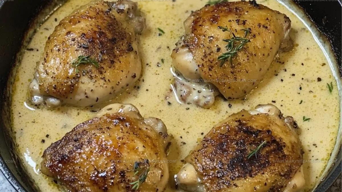 Chicken Thighs in Creamy Garlic Parmesan Sauce Recipe