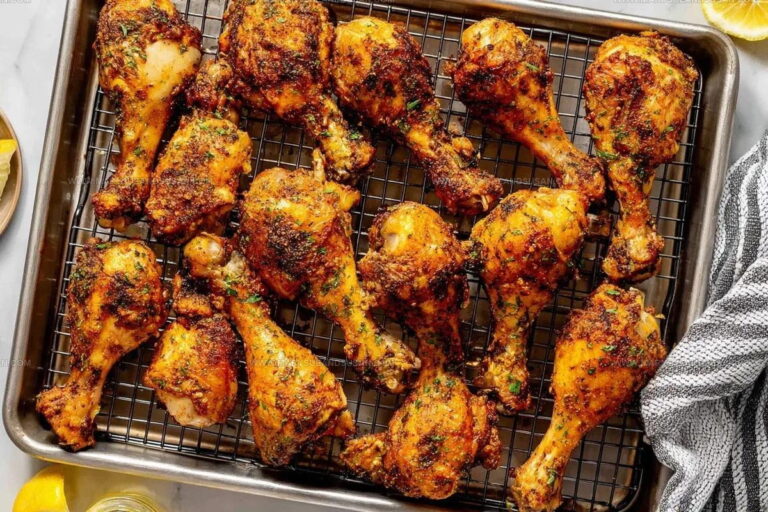 Oven-Crispy Seasoned Chicken Drumsticks Recipe
