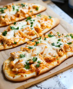 Party Style Buffalo Chicken Flatbread Recipe