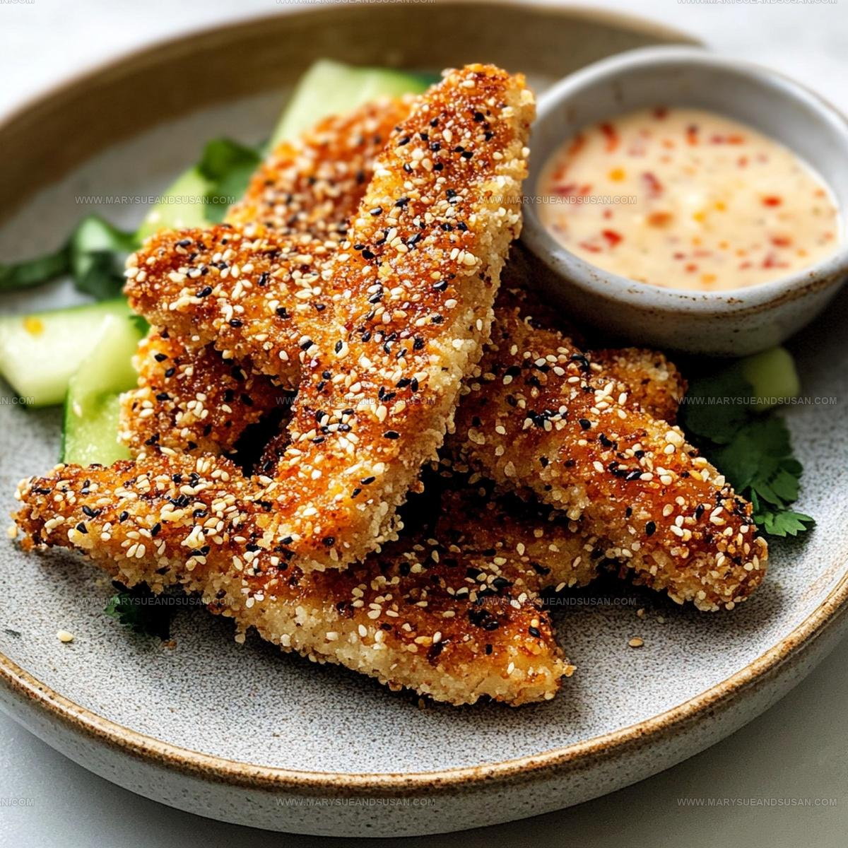 Crunchy Panko Sesame Chicken Tenders Recipe