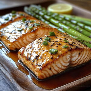 Maple-Glazed Salmon with Asparagus Recipe