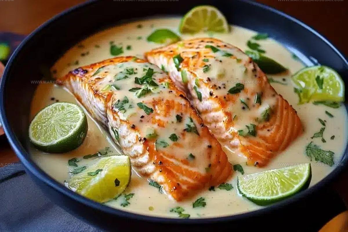 Coconut Lime Poached Salmon Recipe