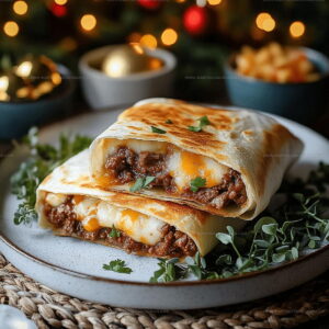 Crispy Beef Cheese Chimichangas Recipe