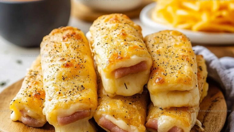 Baked Crispy Ham And Cheese Sticks Recipe