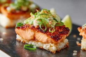 Crispy Rice Salmon Recipe