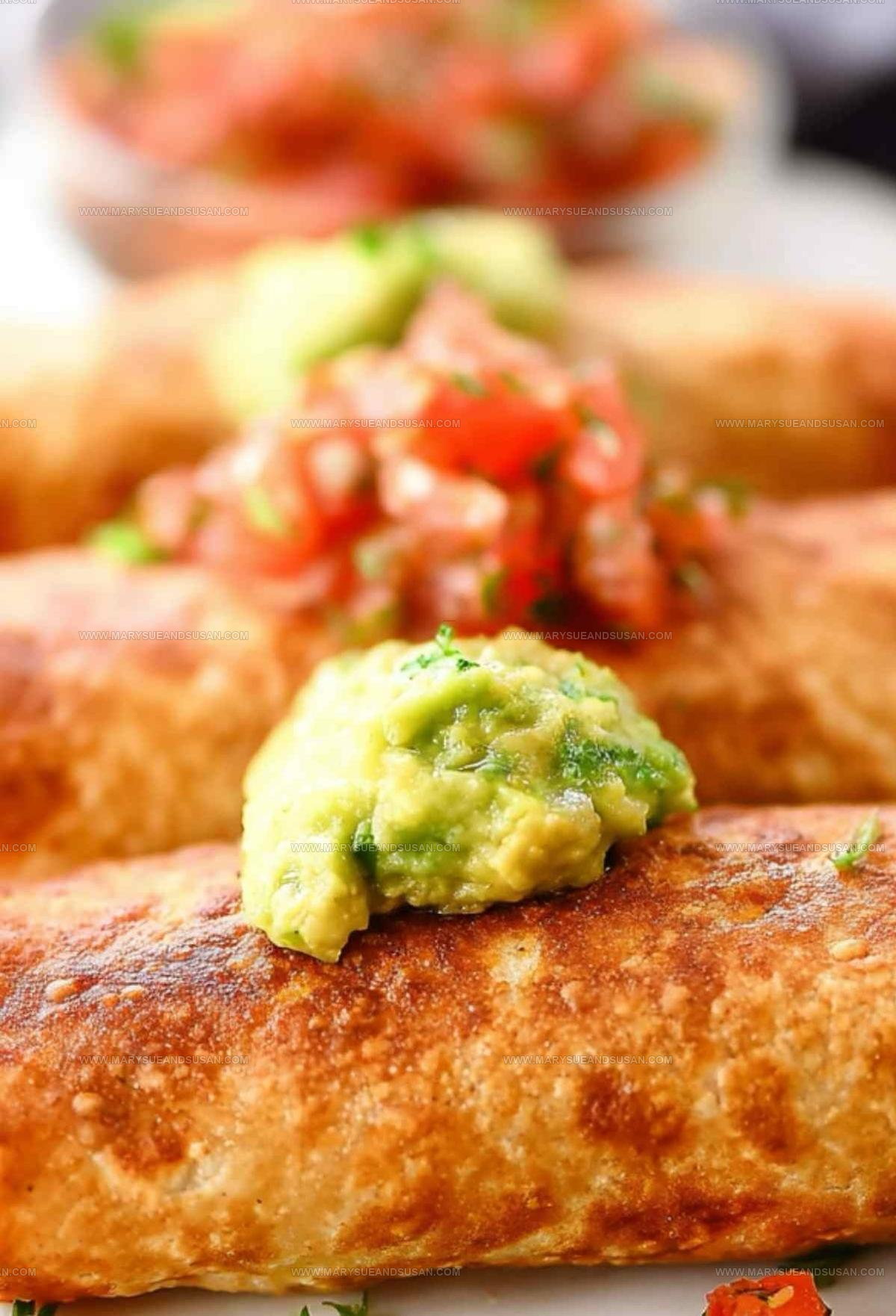 Crispy Fried Chicken Chimichangas Recipe