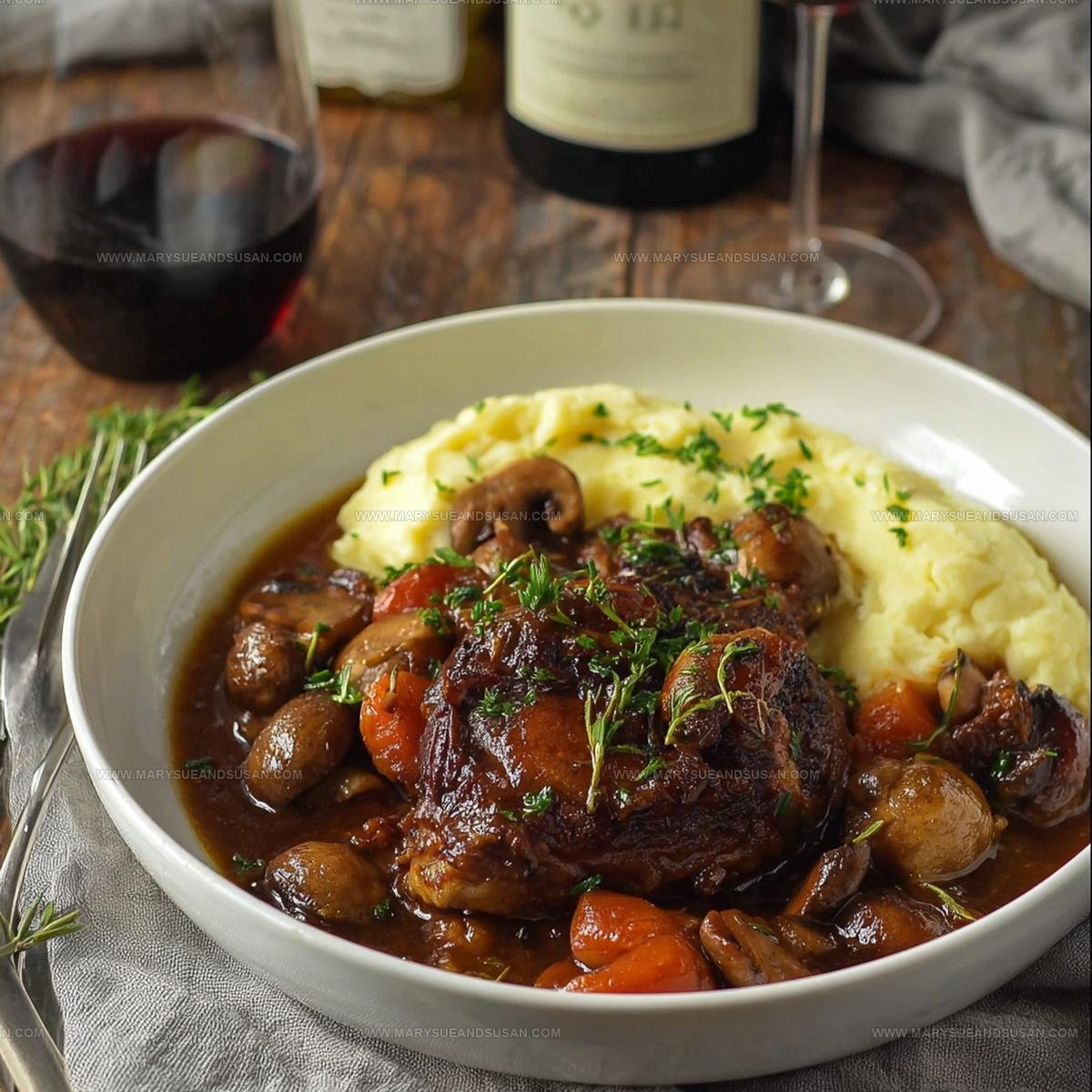 Coq Au Vin French Chicken Red Wine Recipe