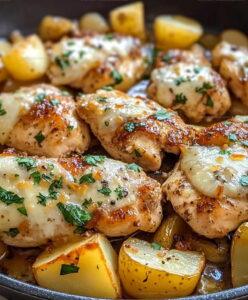 Sheet Pan Garlic Parmesan Chicken Potatoes Recipe