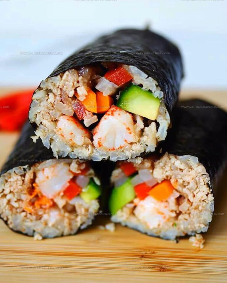 Tempura Shrimp Sushi Burrito Recipe