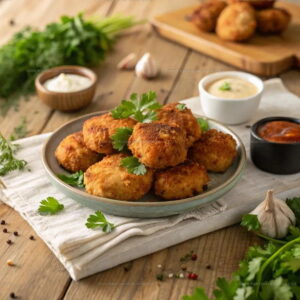 Skillet-Fried Chicken Fritters Recipe