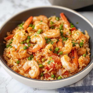One Pan Garlic Shrimp and Rice Recipe