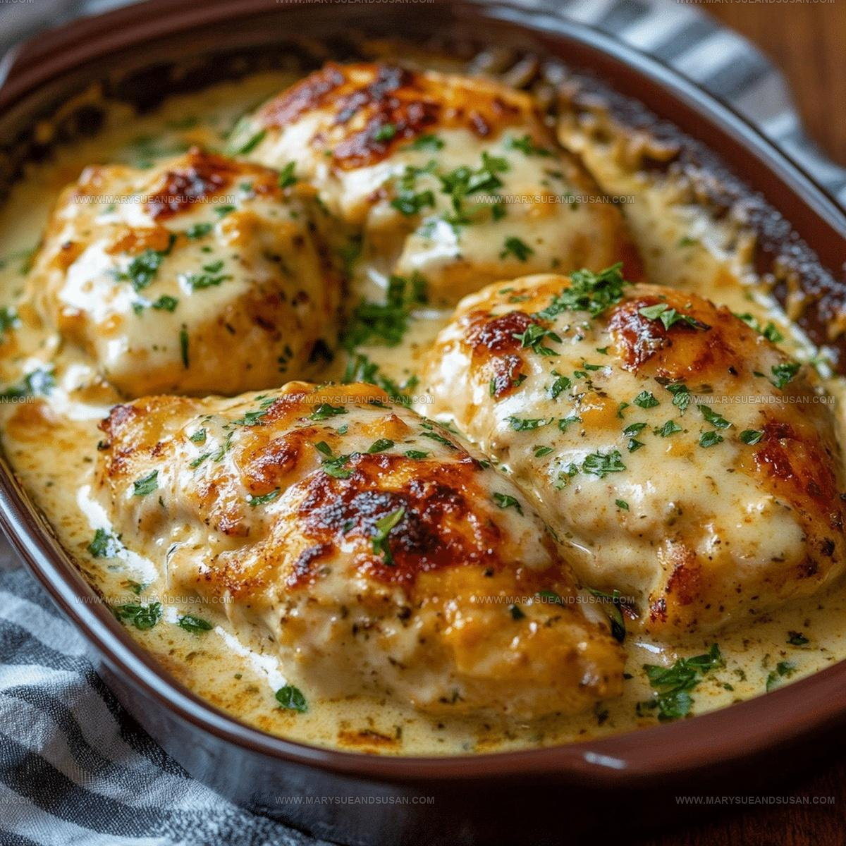 Creamy Baked Cheesy Sour Cream Chicken Recipe