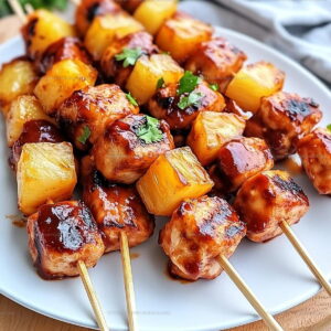 Summer BBQ Pineapple Chicken Kabobs Recipe