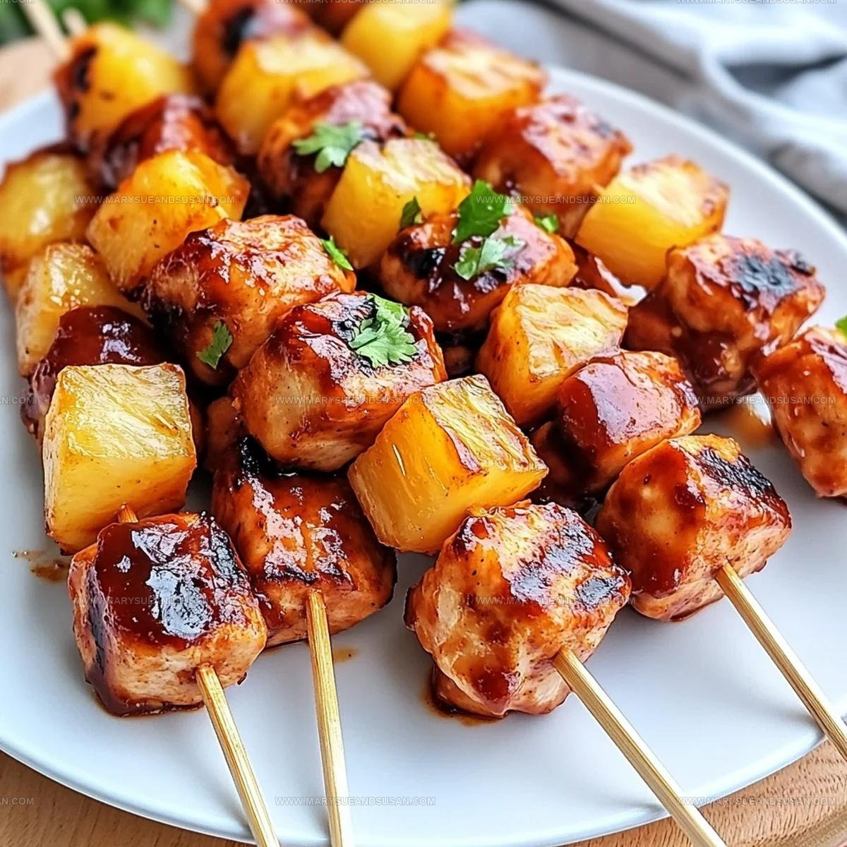 Summer BBQ Pineapple Chicken Kabobs Recipe