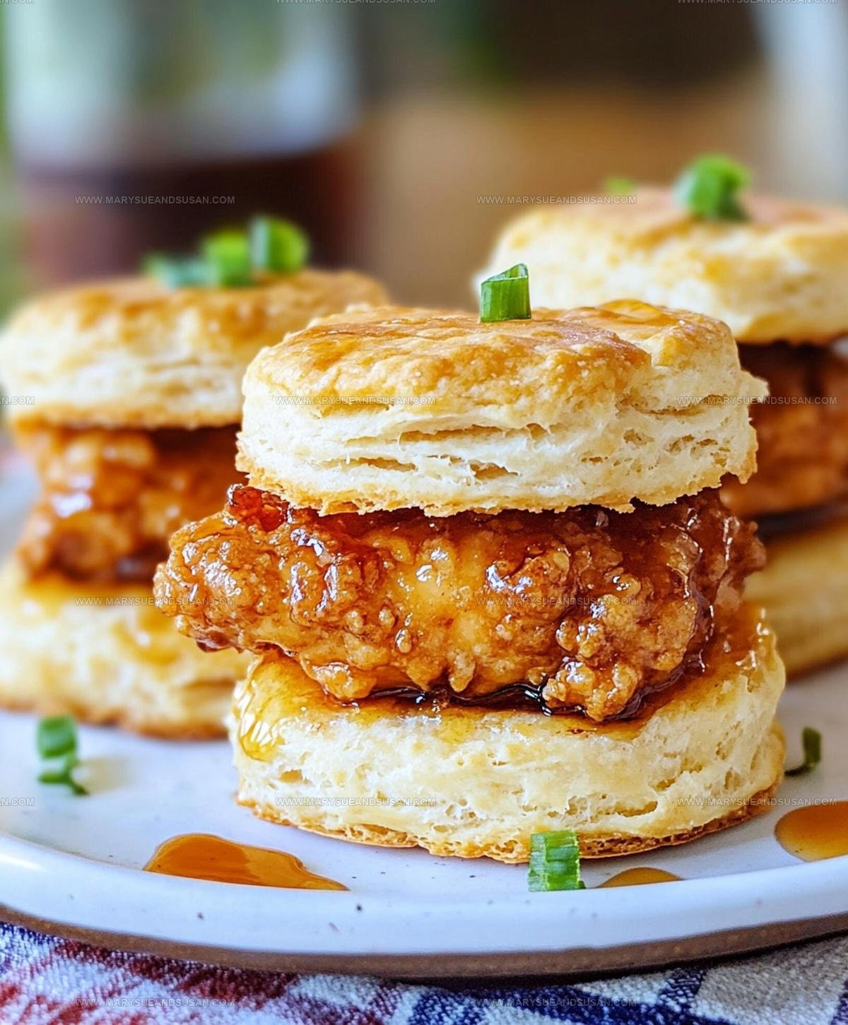 Crispy Hot Honey Chicken Biscuits Recipe