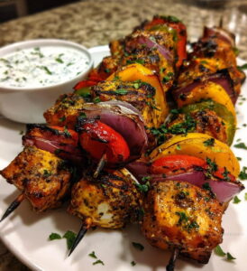 Greek Marinated Chicken Kabobs Recipe