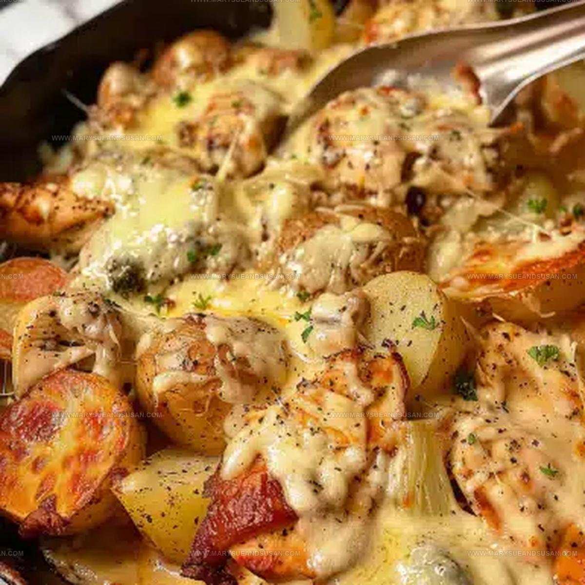 Skillet Creamy Garlic Parmesan Chicken Recipe