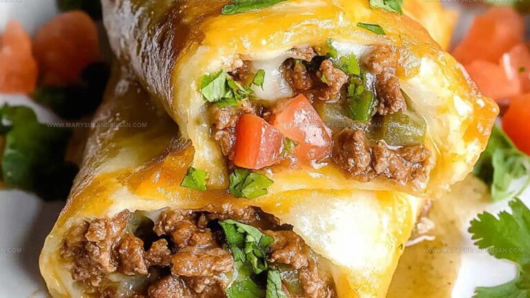 Crispy Beef And Cheese Chimichangas Recipe