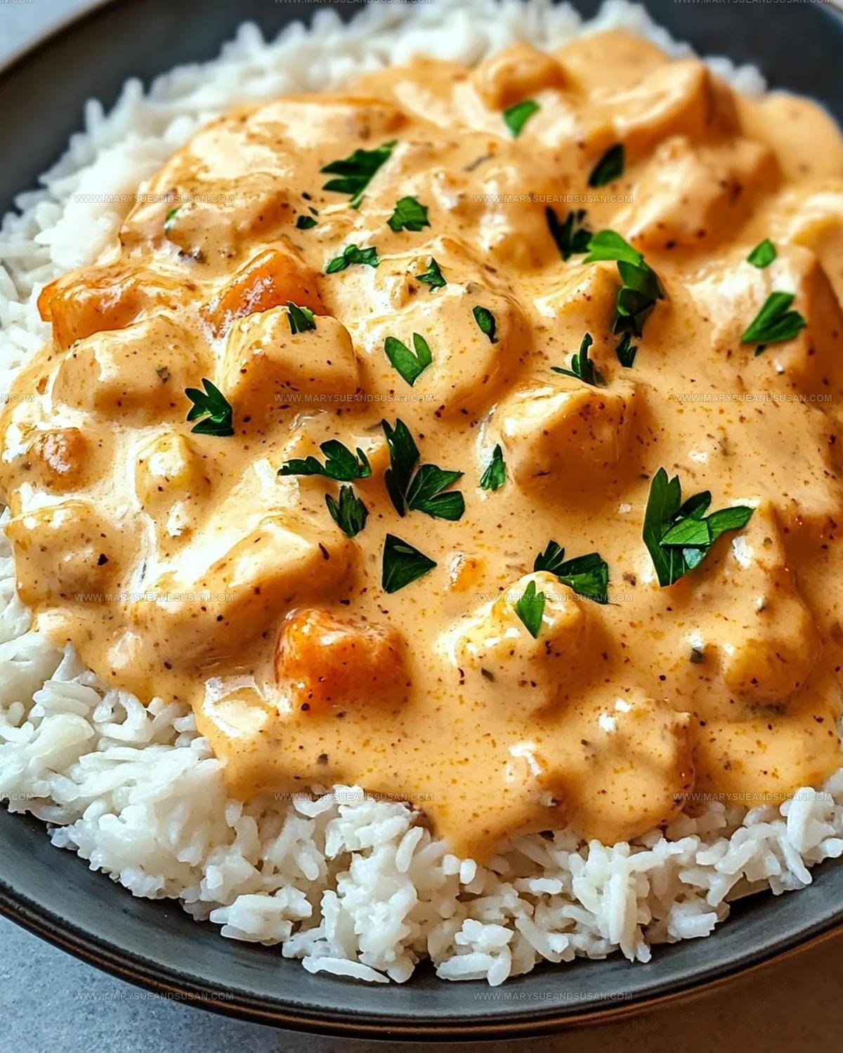 Comfort Style Creamy Smothered Chicken And Rice Recipe