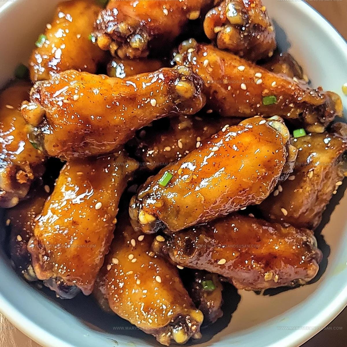 Crispy Sweet Honey Garlic Chicken Wings Recipe