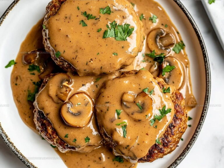 Mushroom Gravy Hamburger Steak Recipe