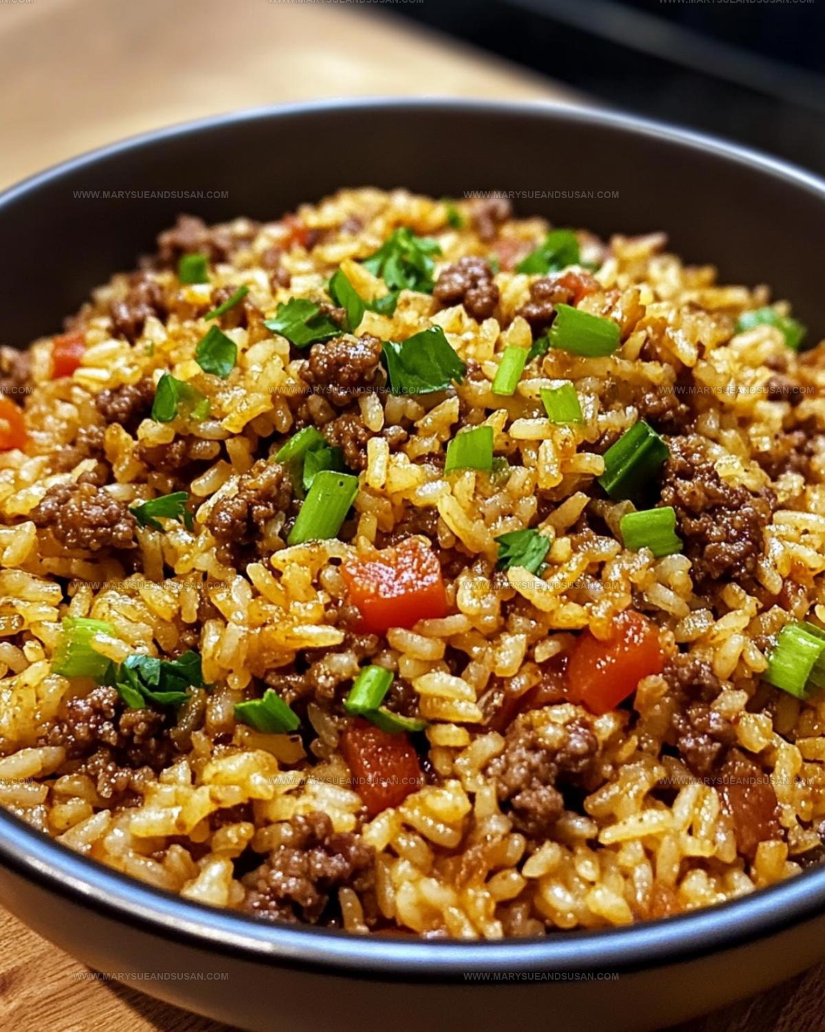 Southern Style Dirty Rice Ground Beef Recipe