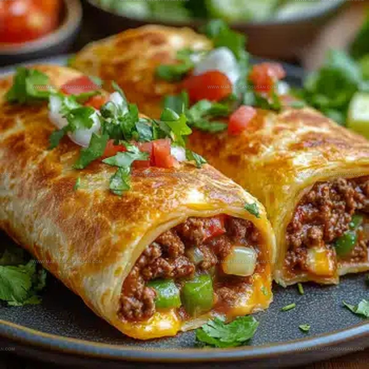 Crispy Beef Filled Chimichanga Recipe