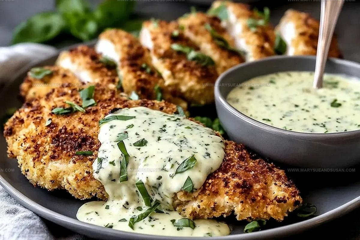 Parmesan Crusted Chicken With Basil Aioli Recipe