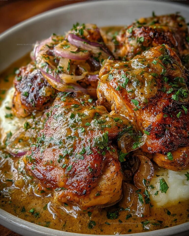 Smothered Chicken Thighs Recipe