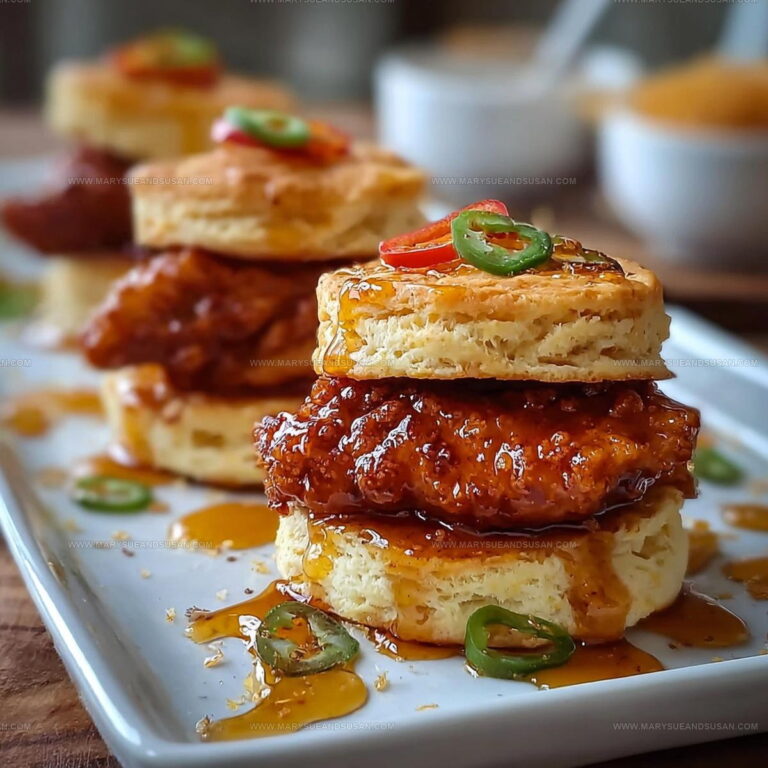 Southern Style Hot Honey Chicken Biscuits Recipe