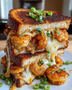 Cajun Skillet Shrimp Grilled Cheese Recipe