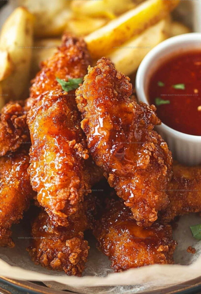 Spicy Glazed Hot Honey Chicken Tenders Recipe