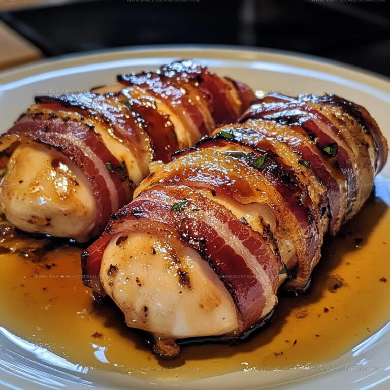Bacon Wrapped Chicken With Honey Garlic Glaze Recipe