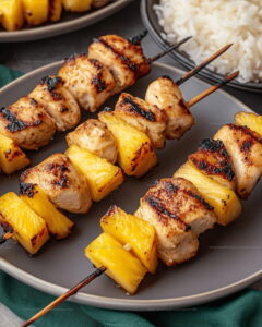 Grilled Chicken Pineapple Skewers Recipe