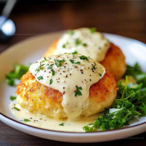 Chicken Pillows With Parmesan Sauce Recipe