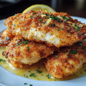 Crispy Lemon Pecorino Chicken Recipe