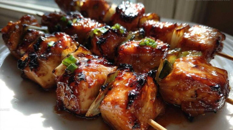 Juicy Honey Sriracha Chicken Skewers Recipe