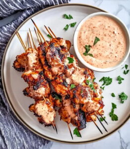 Sugar-Free Bang Bang Chicken Skewers Recipe