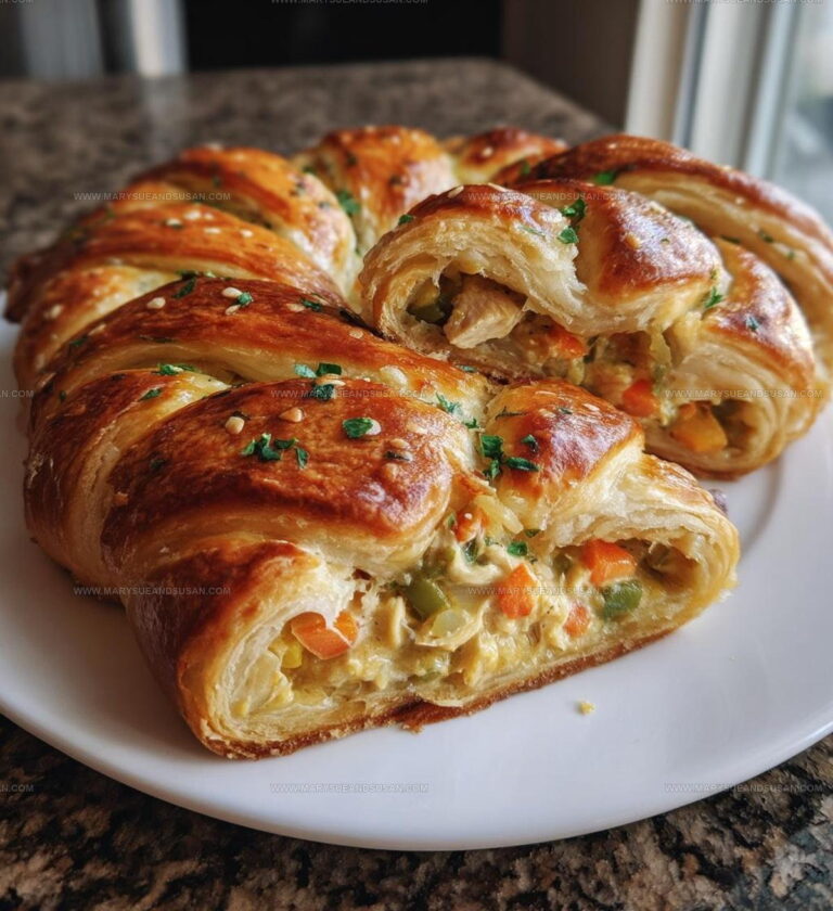 Chicken Pot Pie Crescent Braid Recipe