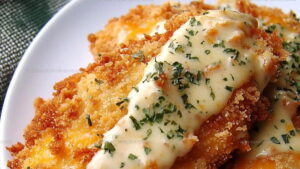 Ritz-Crusted Crispy Cheddar Chicken Recipe