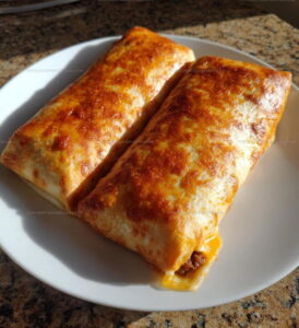 Savory Beef And Cheese Chimichanga Recipe