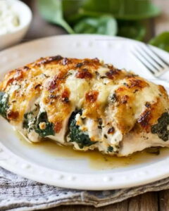 Spinach Goat Cheese Hasselback Chicken Recipe