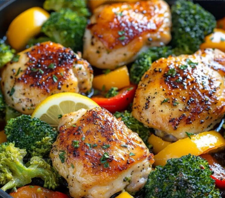 Lemon Garlic Chicken And Vegetables Recipe