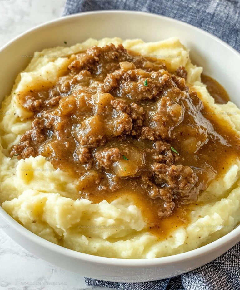 Comfort Style Ground Beef Gravy Potatoes Recipe