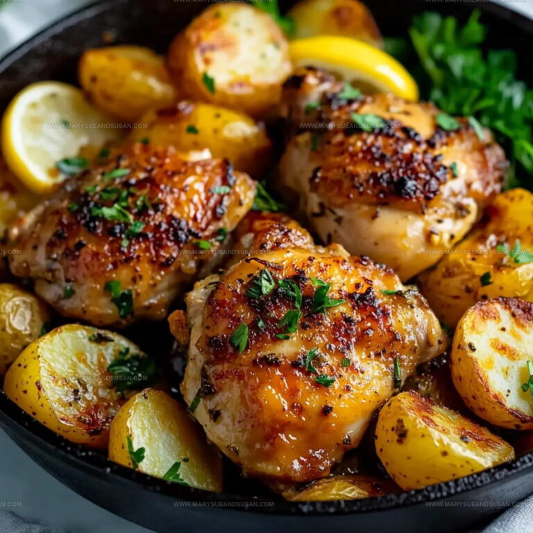 Flavorful Lemon Garlic Chicken with Potatoes Recipe
