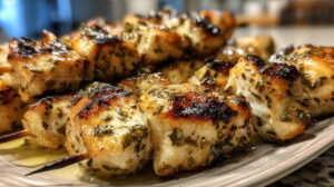 Grilled Lemon Herb Chicken Skewers Recipe