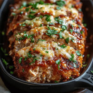 Juicy Garlic Parmesan Chicken Meatloaf Recipe